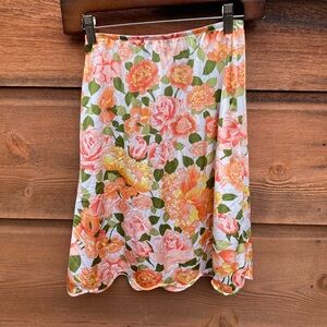 Vintage Floral Slip Skirt